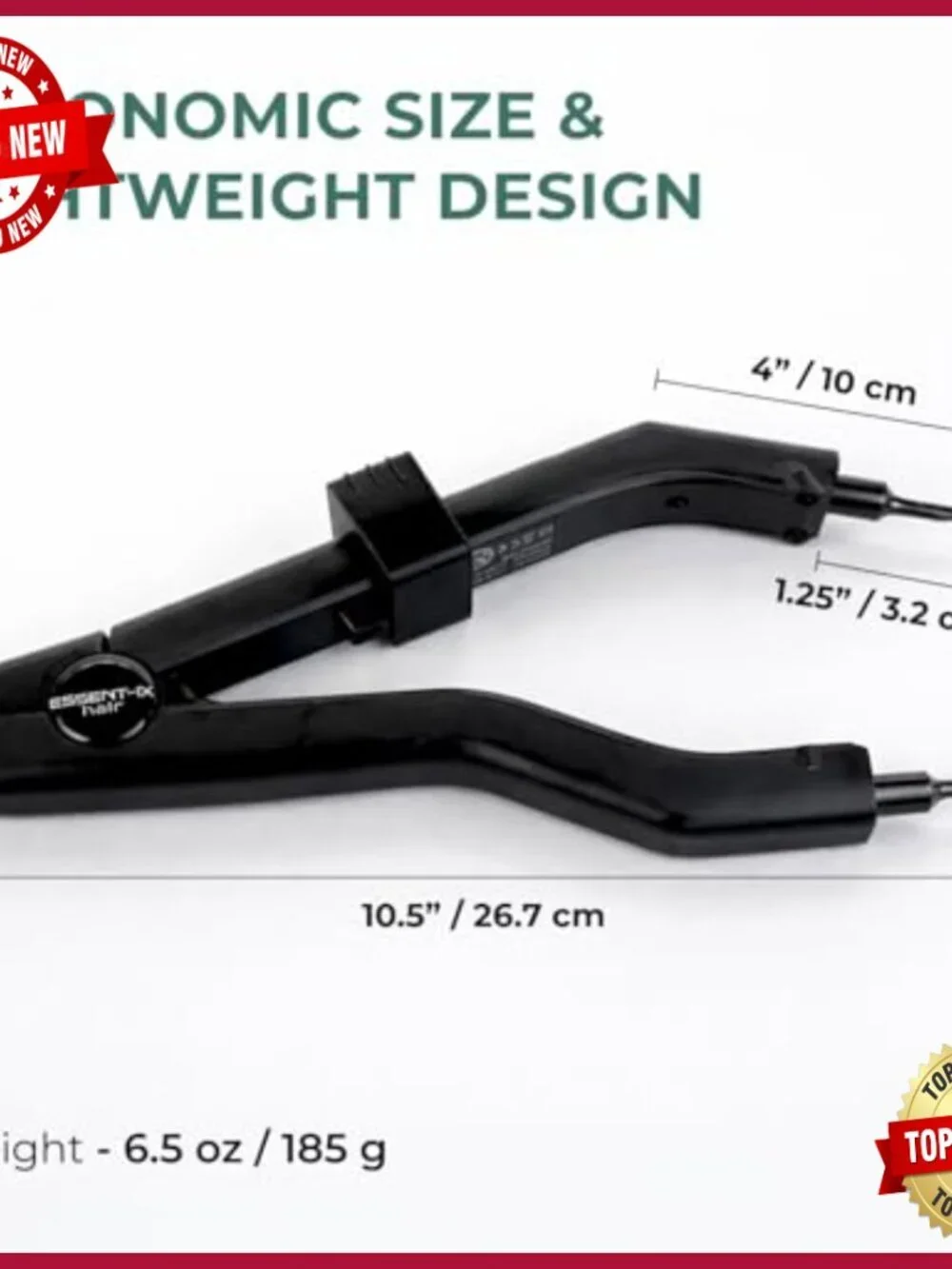 Professional Keratin Fusion Tool for Hair Extensions Slim Heating Plates
